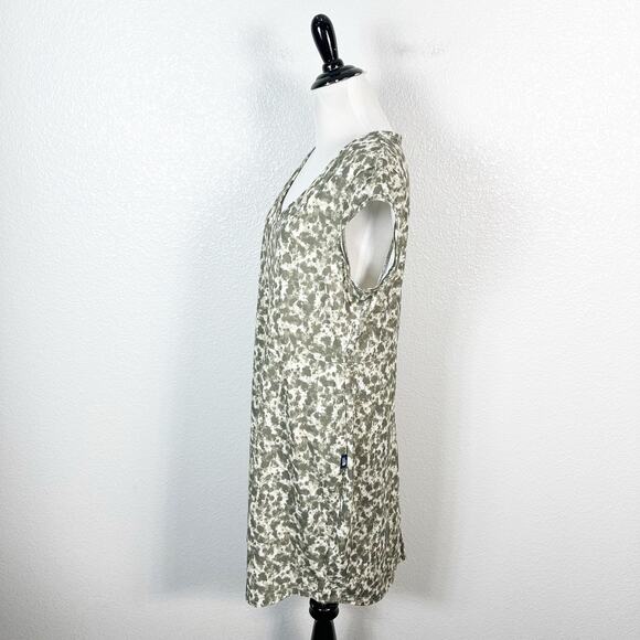 The North Face Womens EZ Tee Short Sleeve Active Dress in Green Print Size M - Picture 7 of 13